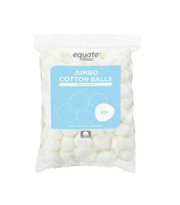Equate Jumbo Cotton Balls, 100% Pure Cotton, Natural Cotton, 200 Count......