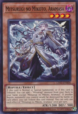 Yugioh L26D-ENM06 - Mitsurugi no Mikoto, Aramasa - Common