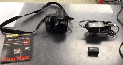 Sony Cyber-shot DSC-HX200V 18.2MP Digital Camera w/battery, charger, & mem card