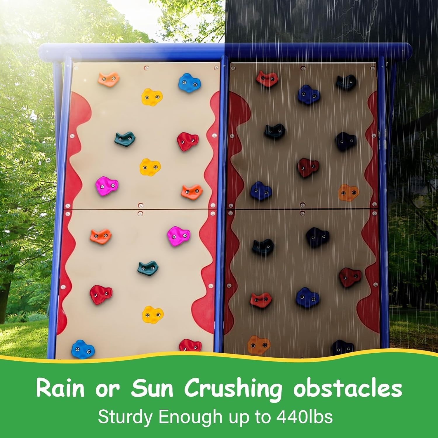 Rock Climbing Holds Climbing Wall Set for Kids or Adults Indoor Outdoor 30 Pcs
