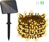 Solar Lichterkette AußEn 22M 200 Led Warmweiß Wetterfest 8 Modi FüR Garten