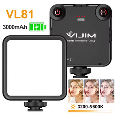 VL81 LED Video Light Camera Light 3200-5600K 850LM 6.5W with Cold Shoe Mini Vlog