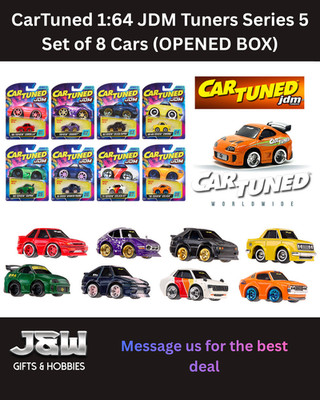 CarTuned Series 5 JDM Tuners Assortment Set of 8 Cars 1/64 OPENED BOX