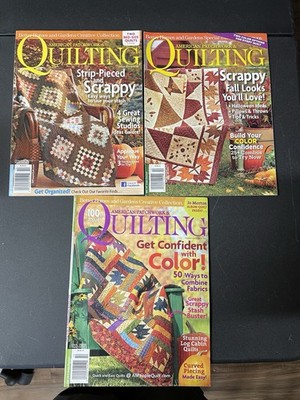 American Patchwork & Quilting October 2009, 2010 And October 2012 Good Condition