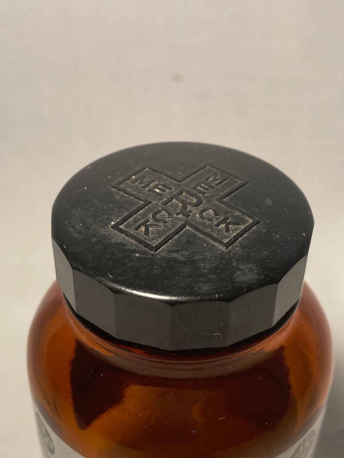 c1940s Merck Ephedrine Hydrochloride Merck & Co. Rahway, N.J., Medicine Bottle