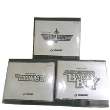 The Goonies 2 (Nes)(1987) Top Gun (5Screw) & Adventures Of Bayou Billy w Manuals