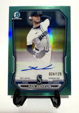 2026 Bowman KADE ANDERSON Prospect Autograph Teal Refractor /125-Mariners!