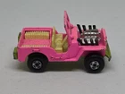 Matchbox Superfast No. 2 Jeep Hot Rod Pink & Green 1971 vintage metal die cast