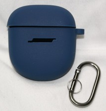 bose quietcomfort earbuds ii carry case w/ carabiner blue silicone
