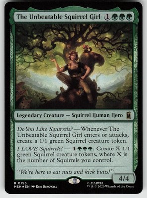 The Unbeatable Squirrel Girl 193 Marvel Super Heroes Foil MAGIC: THE GATHERING