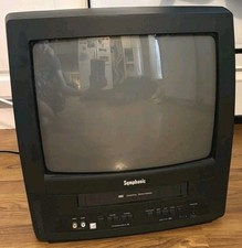 Symphonic SC313E 13" CRT TV VCR Combo Retro Gaming TV Tested Works VCR Broken