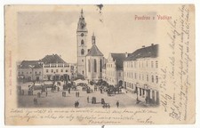 Postcard greetings from Wodnian Pozdrav z Vod?an Hotel Hnatek F95