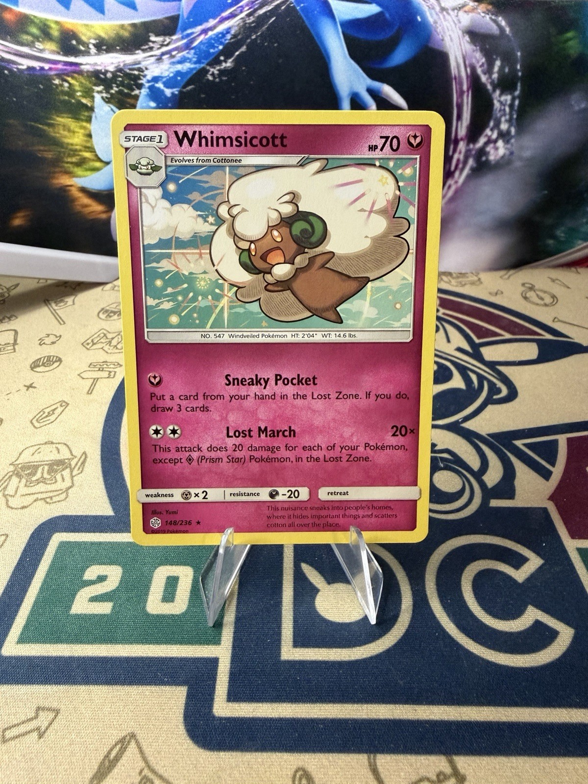 Whimsicott Regular Rare 148/236 Cosmic Eclipse Pokémon TCG