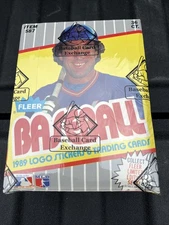 1989 Fleer Baseball Unopened Wax Box (Code 92011) FASC BBCE Wrapped & Sealed