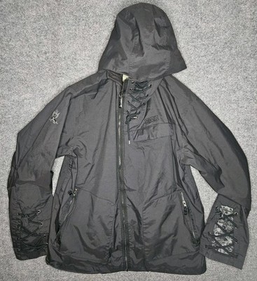 VTG Rare BURTON Mens Size XL Ronin Roper Black Snowboarding Ski Jacket 