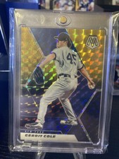 2021 Panini Mosaic - Gerrit Cole #87 Choice Black Gold Mosaic Prizm /8