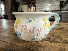 VINTAGE Napcoware Baby Planter Mug C-7130 Japan 4.5" W x 3" H multicolor