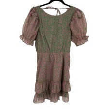 Show Me Your Mumu dress Daiquiri minidress green pink size Small S