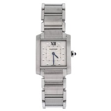 Cartier Tank Francaise Quartz Watch Stainless Steel with Diamond Markers 25