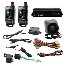 Easyguard Ec206-B 2 Way Car Alarm System Rechargeable Lcd Pager Vibration Alarm