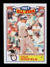 Dave Winfield #31 Yankees Baseball Topps Trading Card 1987 All Star Edition