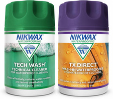 Nikwax Tech Wash & TX. Direct Wash-In Waterproofing Twin Pack 300ML 68.63 per litre
