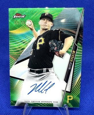 2020 Topps Finest MITCH KELLER Finest Autographs Green /99 Refractor Pirates