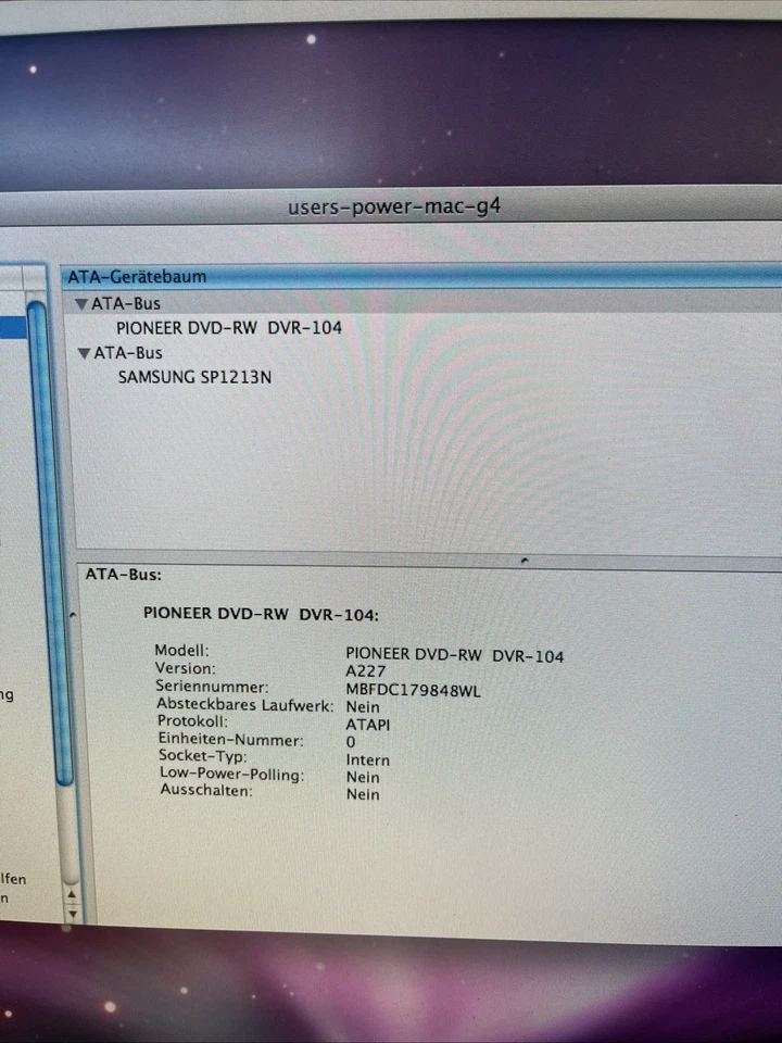 APPLE M8570 Power Mac Macintosh G4 120GB ATA HDD -  Computer Rarität - Bild 4 von 4