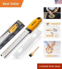 Stainless Steel Citrus Zester & Cheese Grater for Culinary Excellence