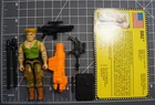 Street Fighter GI Joe Guile Withl Card 1993 Hasbro