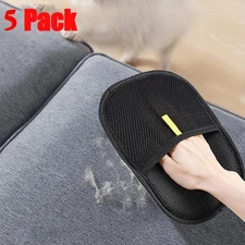 Pet Hair Removal Gloves for Cats & Dogs, 5 Pcs Five-Finger Electrostatic Gloves