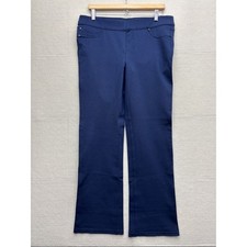 Liverpool Kimberly Navy Blue Pull On Bootcut Pants Womens 14 32 LM4022BB
