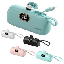 5000mAh Portable Mini Power Bank Fast Charger For iPhone 17 16 15 Promax Type-C