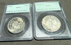 1946 S Walking Liberty Half Dollar PCGS MS64 OGH Rattler 1945-p Ms63 Lot Set