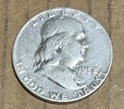 1952 Franklin Half Dollar 90% Silver Circulated