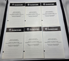 Nintendo Gamecube Precautions Booklets Lot of 6