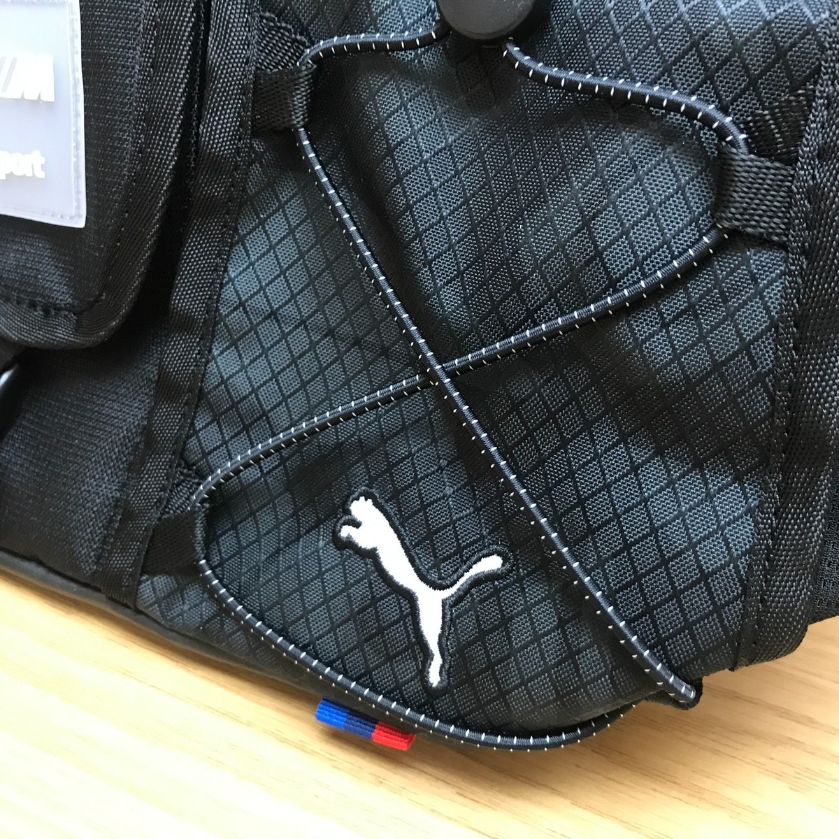BMW PUMA M MOTORSPORT MESSENGER BAG BLACK 8L SHOULDER BAG EX