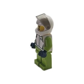 LEGO City Lime Green Racing Driver Minifigure 60113 60115 Rally Car Helmet