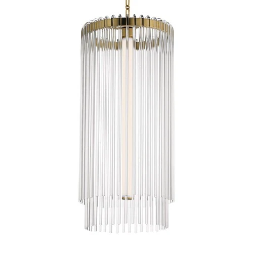 Maxim 38426CL Jolie 14"W LED Pendant - Brass - Picture 1 of 9