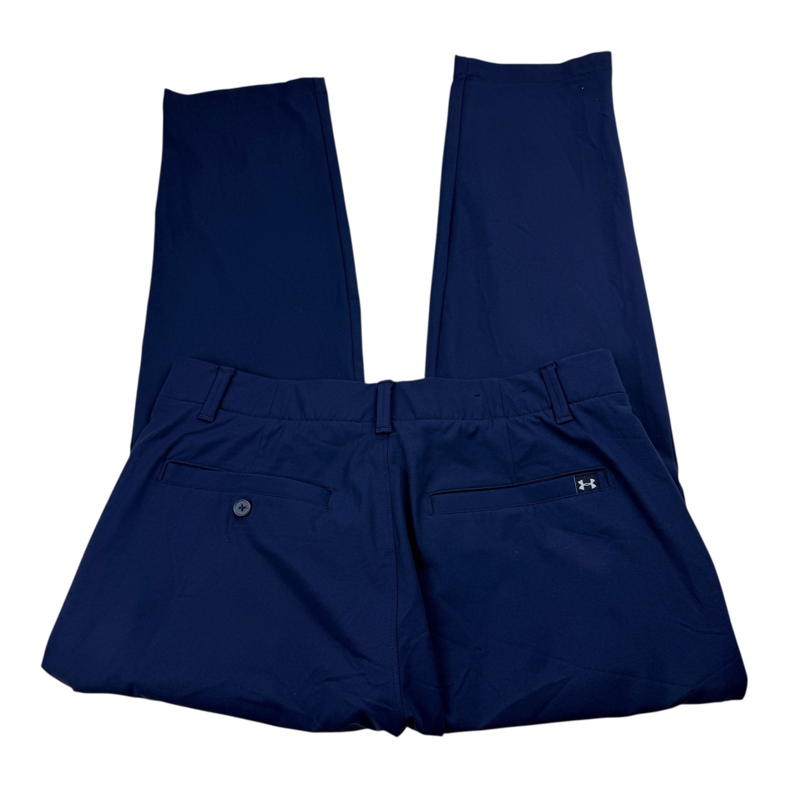 Under Armour HeatGear Mens Golf Pants Navy Blue Straight Leg 34x30 RN96510 thumbnail 2