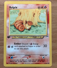 Pokemon Vulpix 91/105 Neo Destiny 1st Edition Regular Common English 50 HP NM on eBay