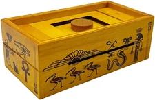 Pharaoh'S Tomb Classic Wooden Brainteaser Puzzle Box for Kids 8+, Teens, and Adu