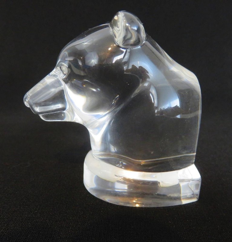 NEW Rare Steuben Glass Crystal Bear Paperweight Retired Figurine Orig $450 NWOB
