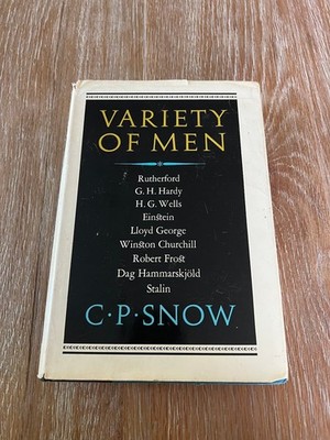 Variety of Men C.P. Snow 1967 First Printing Essays Biography Scribner's