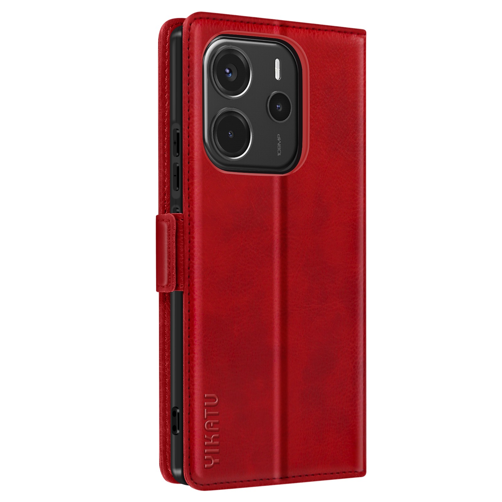 Housse Xiaomi Redmi Note 14 4G rouge pour regarder vos vidéos en voyage et au bureau