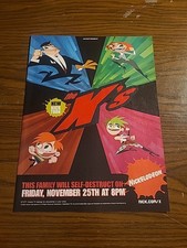 Nickelodeon The X's Nicktoons Print Ad 2007 8x11 Promo Wall