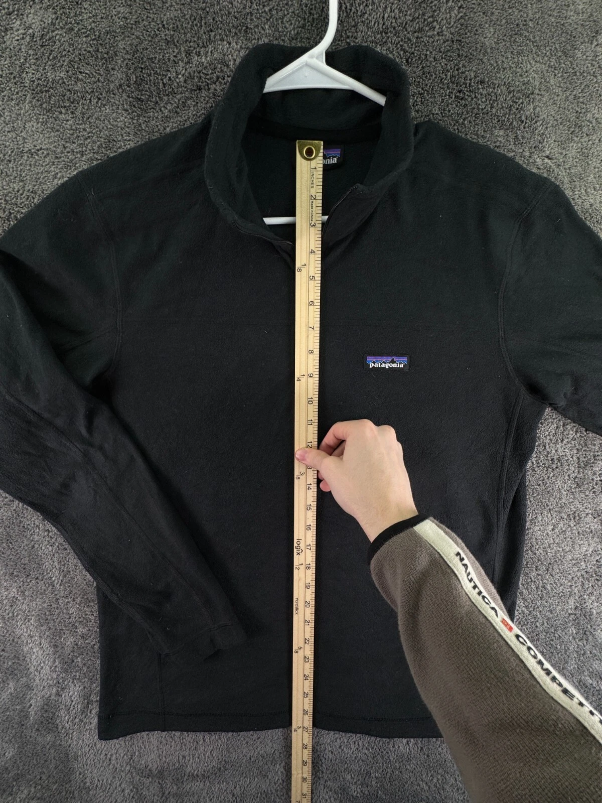 patagonia pullover 1/4 zip fleece w/ logo jacket