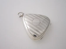 Antique George VI Sterling Silver Sovereign Case - 1938 by William Neale & Son