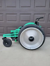 Mike Box Beach Bomber Wheelchair Used 20" X 17" Neon Green