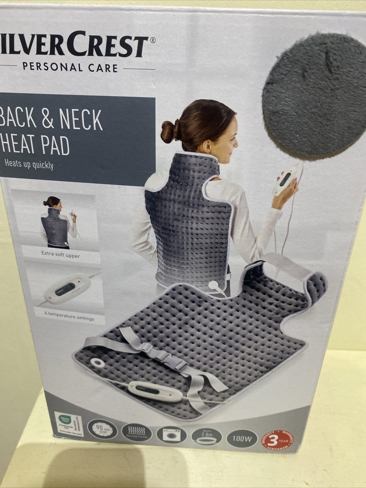 Silvercrest Back & Neck Heat Pad 6 temperature settings 62x41cm 